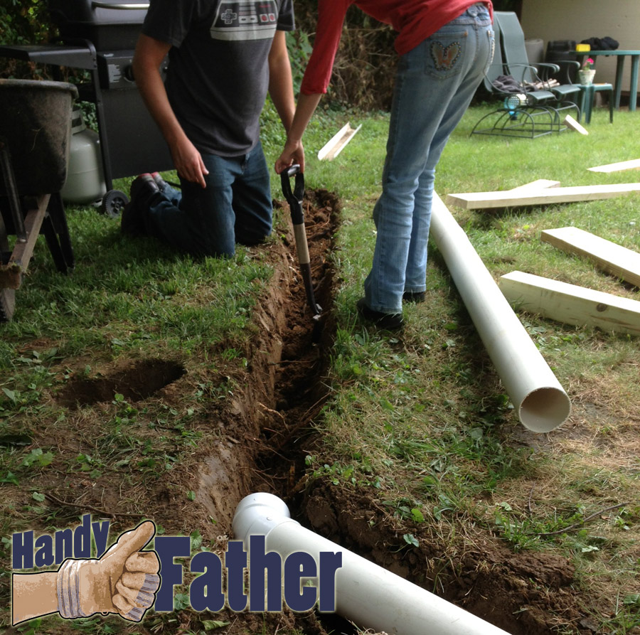 handy father physical fitness day 2: trench diggin strength training