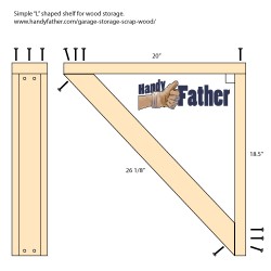 Shelf Design: Garage storage for scrap wood